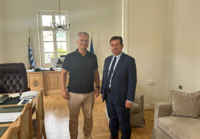 Συνάντηση του Περιφερειάρχη Πελοποννήσου με τον Δήμαρχο Άργους-Μυκηνών Γιάννη Μαλτέζο